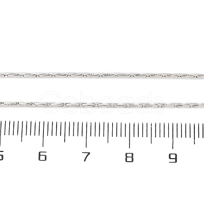 Brass Boston Link Chains Necklaces for Women NJEW-D302-59P-1