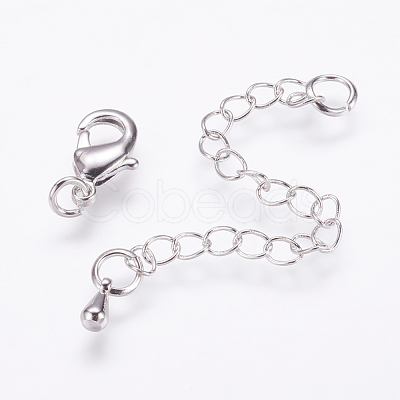 Long-Lasting Plated Brass Chain Extender X-KK-F711-09P-1
