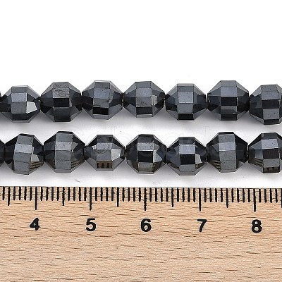 Electroplated Synthetic Non-magnetic Hematite Energy Prism Beads Strands G-H072-M01-01-1