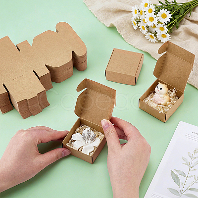 Kraft Paper Box CON-WH0036-02-1