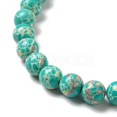 Synthetic Imperial Jasper Dyed Beads Strands G-P507-01A-01-1