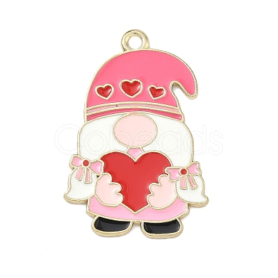 Easter Alloy Enamel Pendants ENAM-I082-02G-10-1