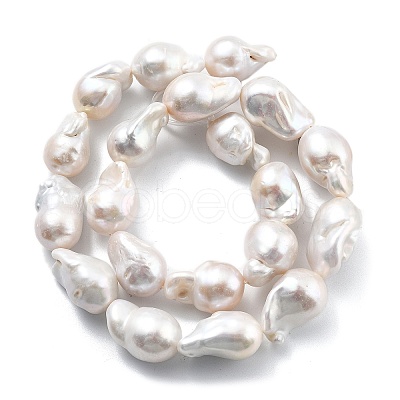 Natural Nucleated Pearl Beads Strands PEAR-B004-15C-03C-1