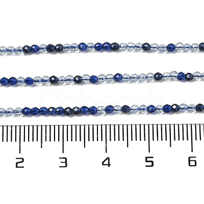 Transparent Glass Beads Strands GLAA-H027-01B-1