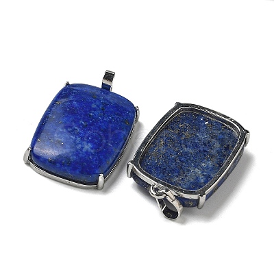 Natural Lapis Lazuli Pendants G-Z070-01P-03-1
