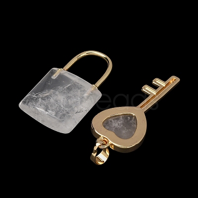 Natural Quartz Crystal Beaded Pendants GG-CBA9389-04R-1
