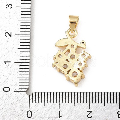Brass Pave Cubic Zirconia Pendants X1-KK-F919-28G-03-1