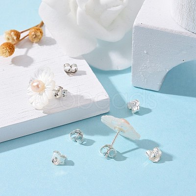 925 Sterling Silver Earring Findings STER-O013-05-1