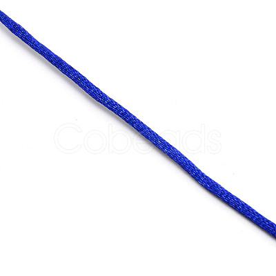 Polyester Satin Rattail Cord OCOR-WH0066-43G-1