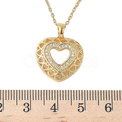 Brass Crystal Rhinestone Hollow Pendant Necklaces NJEW-P331-01D-G-1