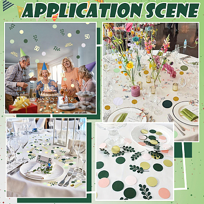 200Pcs Round Paper Table Scatter Confetti DIY-SC0032-57B-1