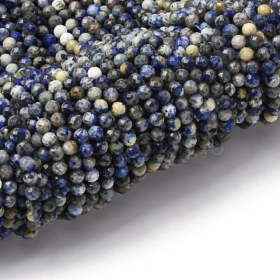 Natural Lapis Lazuli Beads Strands G-RM2025-A41-4mm-B-1