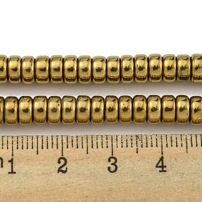 Electroplated Synthetic Non-magnetic Hematite Beads Strands G-K361-A04-03-1