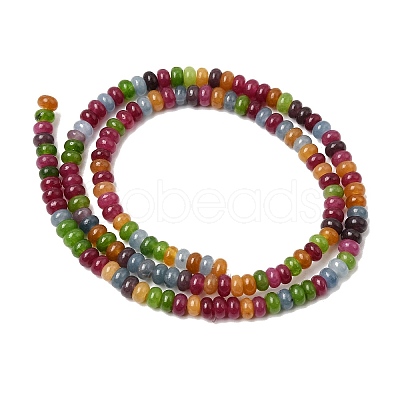 Dyed Natural White Jade Imitation Tourmaline Beads Strands G-K343-C55-01-1