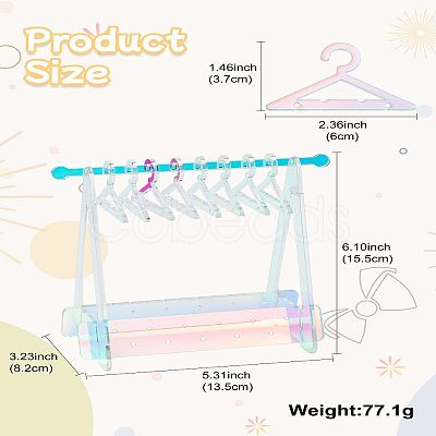 Laser Hanger Style Acrylic Earring Storage Display Rack ST-CJ0034-02-1