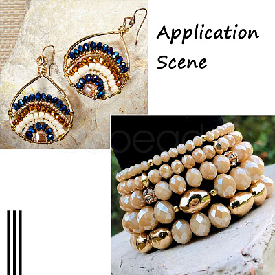 7 Strand 7 Colors Glass Beads Strands GLAA-YS0001-06-1