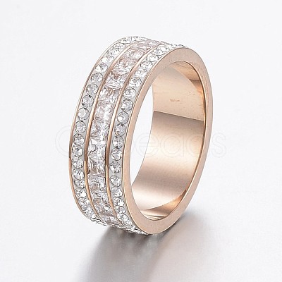 304 Stainless Steel Rings RJEW-P063-30-1