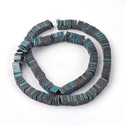 Electroplated Non-magnetic Synthetic Hematite Beads Strands G-P408-M-1