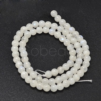 Natural Rainbow Moonstone Beads Strands X-G-P335-12-6mm-1