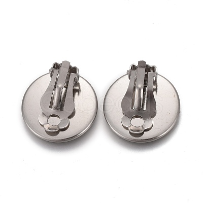 Tarnish Resistant 304 Stainless Steel Clip-on Earring Setting STAS-P249-23D-P-1