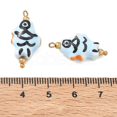 Handmade Porcelain Pendants STAS-Q119-31G-04-1