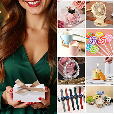 Folding Paper Gift Boxes with Ribbon CON-WH20001-11A-01-1