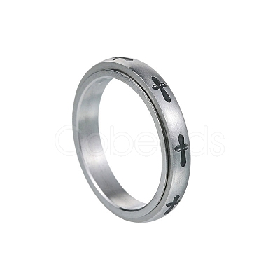 Cross 304 Stainless Steel Rotating Finger Ring PW-WG58926-02-1