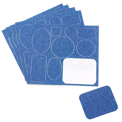 5 Sheets Denim Self-adhesive Patches PATC-TA0001-61C-1
