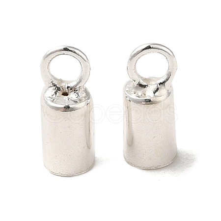 925 Sterling Silver Cord Ends STER-F032-09S-2mm-1