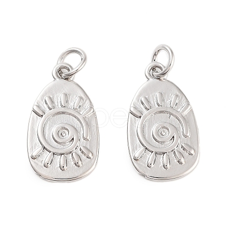Rack Plating Brass Pendants KK-C056-06P-1