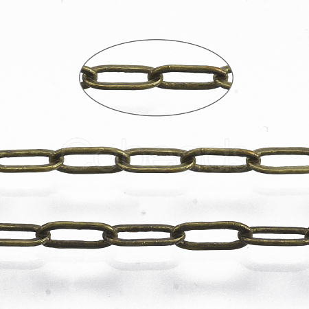 Brass Paperclip Chains CHC-S008-001D-AB-1