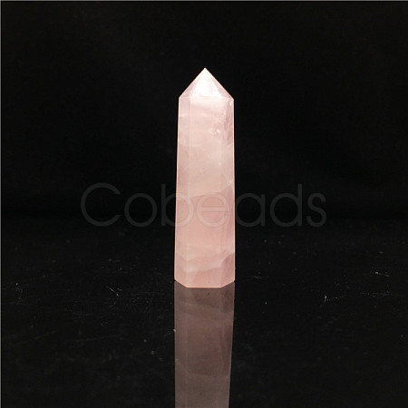 Point Tower Natural Rose Quartz Home Display Decoration PW23030652235-1
