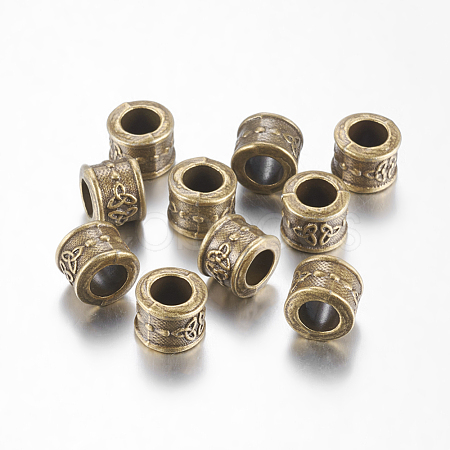 Tibetan Style European Beads MLF11489Y-NF-1