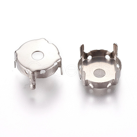 Non-Tarnish Stainless Steel Sew on Prong Settings X-STAS-L229-05A-1