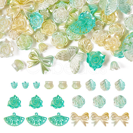 100G Opaque Acrylic Beads OACR-TA0002-93E-1