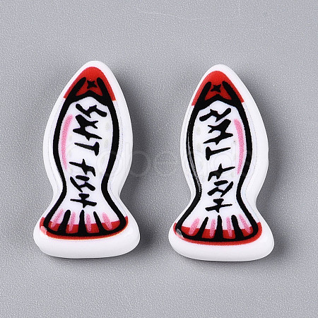 Printed Opaque Resin Beads RESI-N043-22D-1