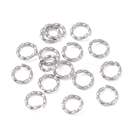 Tarnish Resistant 304 Stainless Steel Open Jump Rings STAS-F191-12P-B-1