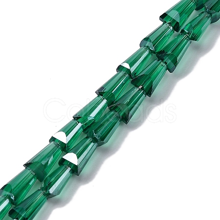 Transparent Electroplate Glass Beads Strands EGLA-H107-02A-PL03-1