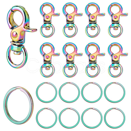 PandaHall Elite 10Pcs Alloy Swivel Clasps FIND-PH0009-05-1