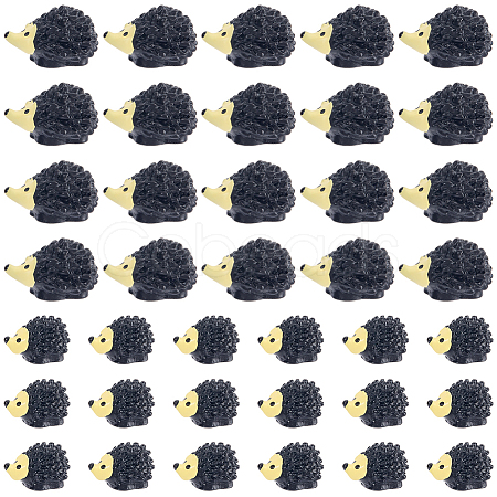 40Pcs 2 Styles Resin Hedgehog Display Decoration DJEW-SP0001-42-1