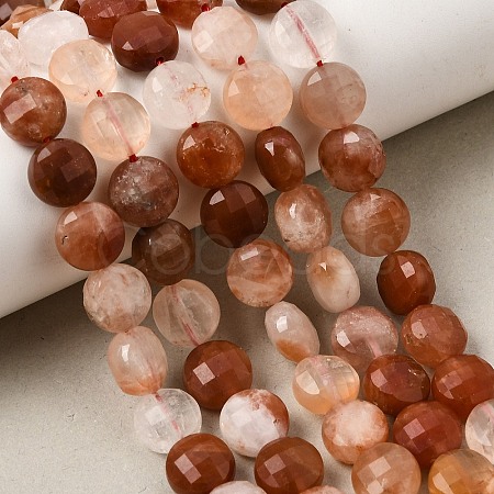 Natural Red Rabbit Hair Rutilated Quartz Beads Strands GG-CBA4808-D01-01-1