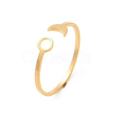 304 Stainless Steel Open Cuff Rings RJEW-Q808-01B-G-1