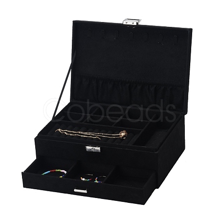 Velvet & Wood Jewelry Boxes VBOX-I001-04A-1