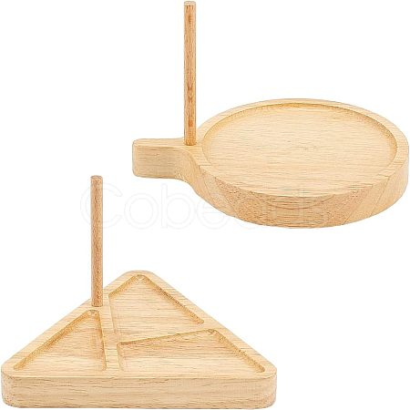 2 Styles Wooden Weaving Beading Loom Kit TOOL-NB0001-63-1