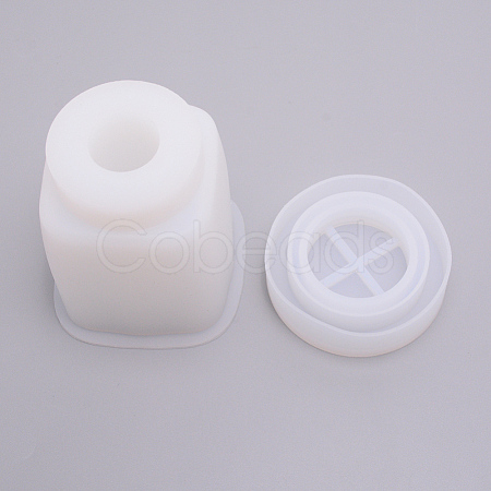 Cuboid Storage Box Bottle Container Silicone Molds LS-DIY-WH0175-44-1