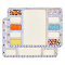 Felt Bead Design Boards, Rectangle, Silver, 15x20x0.8cm