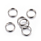 Tarnish Resistant 304 Stainless Steel Split Rings, Double Loops Jump Rings, Stainless Steel Color, 8x1.3mm, Inner Diameter: 6.5mm, Single Wire: 0.65mm