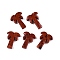 Natural Red Jasper Coconut Tree Pendants, Palm Tree Charms, 27~28x19~22x5~6mm, Hole: 1.2~1.5mm