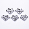 Tarnish Resistant 201 Stainless Steel Links Connectors, Laser Cut, Heart, for Valentine's Day Jewelry Making, Stainless Steel Color, 12x18.5x1.5mm, Hole: 1.2mm