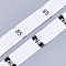 Clothing Size Labels(85), Garment Accessories, Size Tags, White, 12.5mm, about 10000pcs/bag